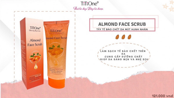 almond face scrub tay te bao chet da mat hanh nhan 2